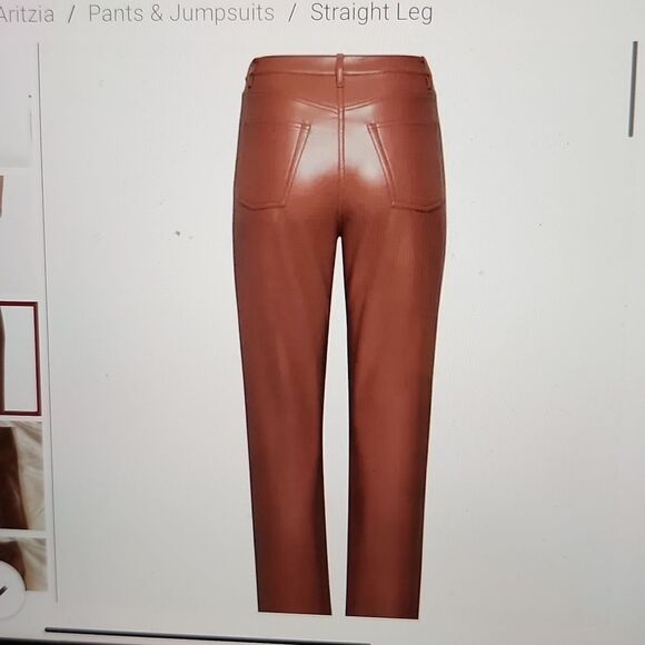 - Aritzia Wilfred faux leather pants  size 8 - Picture 3 of 11